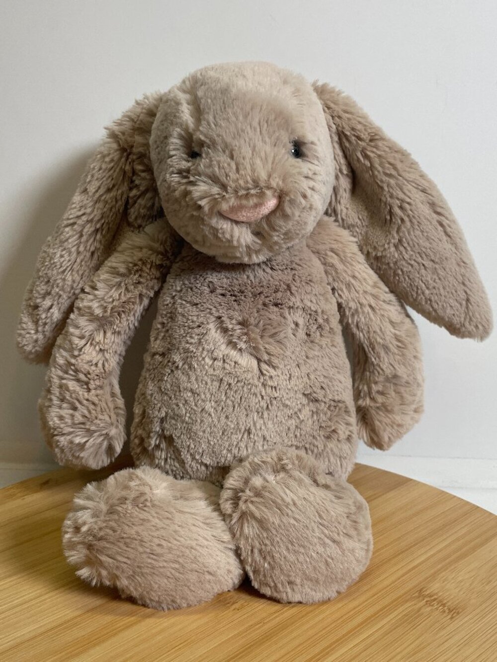 Jellycat Bashful Bunny 9" Gray Tan Plush Stuffed Animal Beanie Rabbit